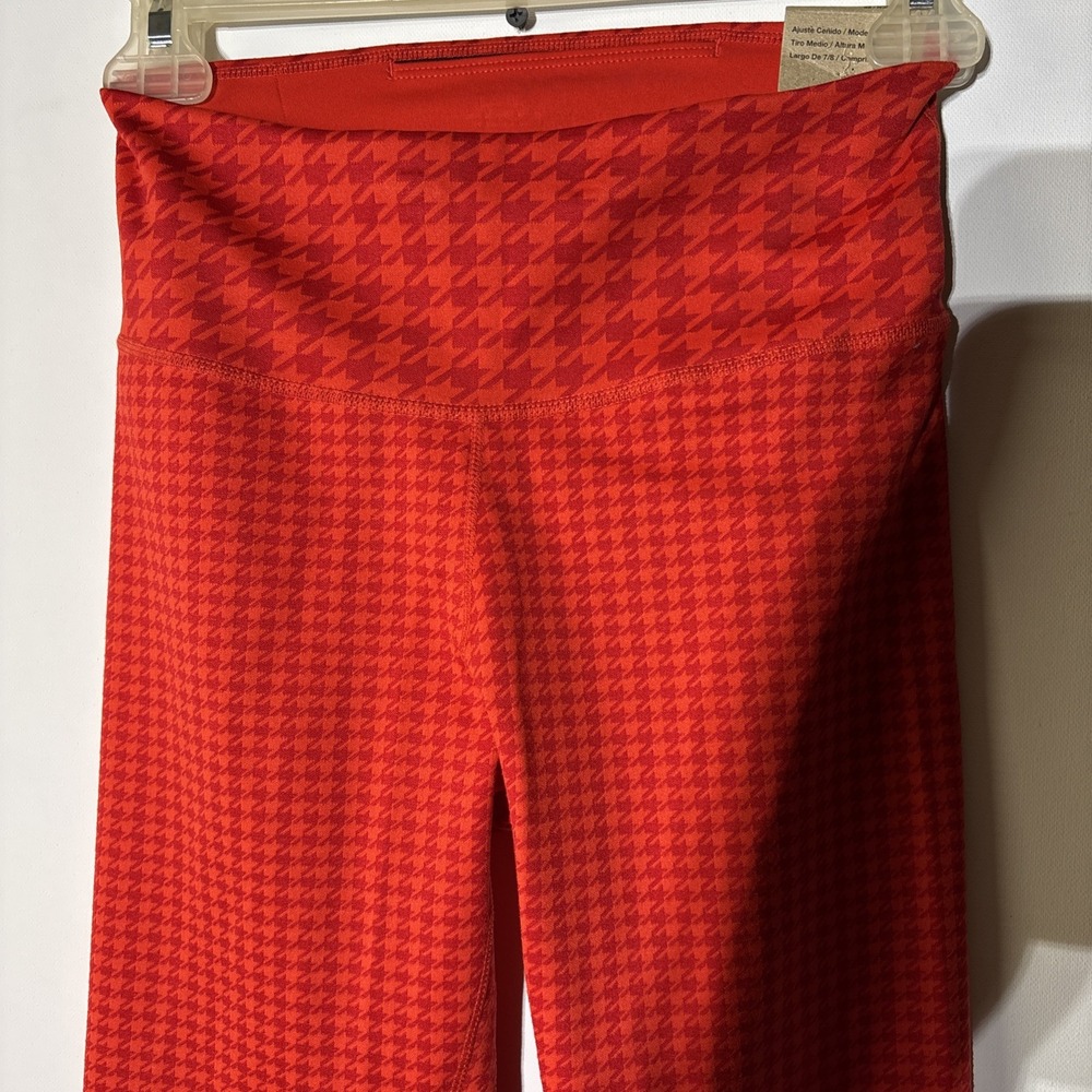 Nike One Women's Red Houndstooth Training Tights XS NWT DD0493-673 - Picture 2 of 8